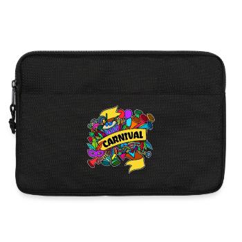 Faschingsumzug Masken Karneval Fasching - Laptoptasche 13" - Schwarz - Vorne
