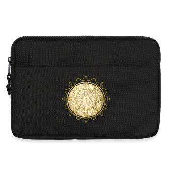 mandala bouddhisme spiritualité - Sacoche pour ordinateur portable 13 pouces - noir - Devant