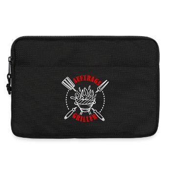 Auftragsgriller Grillen BBQ Grillmeister Geschenk - Laptoptasche 13" - Schwarz - Vorne