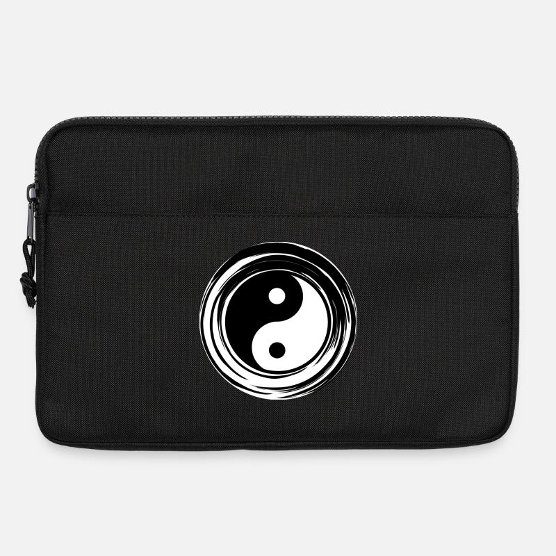 Yin-Yang White - Laptoptasche 13" - Schwarz