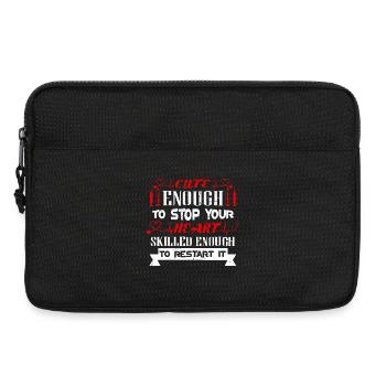Funny Paramedic Quote Gift For EMT CNA Nurse - Laptop bag 13" - black - Front