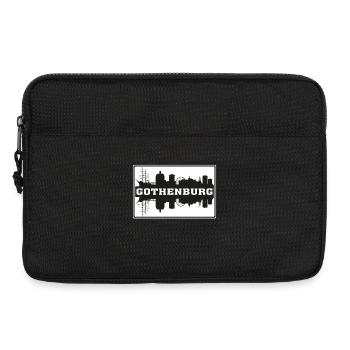 Göteborg Suède Voyage Souvenir Skyline Silhouet - Sacoche pour ordinateur portable 13 pouces - noir - Devant
