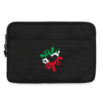 Iran symbole drapeau tache de couleurs cadeau - Sacoche pour ordinateur portable 13 pouces - noir - Devant