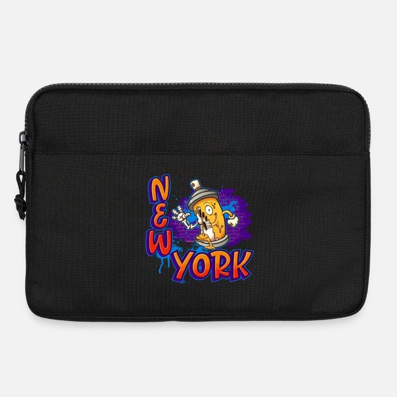 New York Graffiti - Laptoptasche 13" - Schwarz