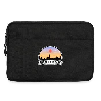 Bologna Italy Skyline Vintage Sunset Travel Souven - Laptop bag 13" - black - Front