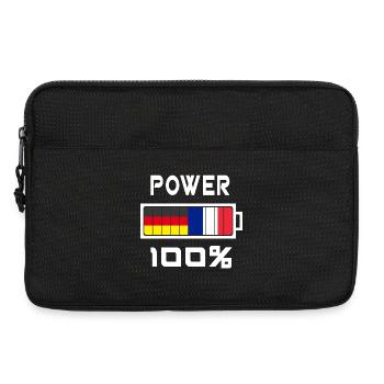 Germany and France Power 100% - Laptop bag 13" - black - Front