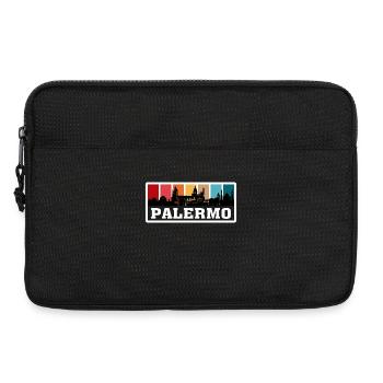 Palermo Italy Travel Souvenir Skyline Silhouette I - Laptop bag 13" - black - Front
