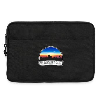 Albuquerque New Mexico USA Skyline Vintage Sonnenuntergang - Laptoptasche 13" - Schwarz - Vorne