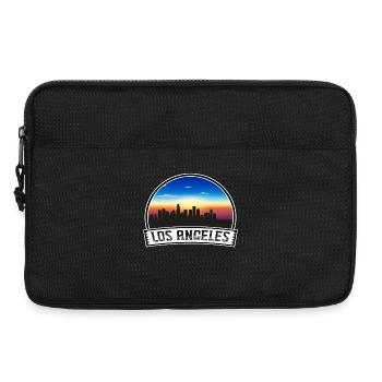 Los Angeles Californie États-Unis Skyline Vintage Sunset - Sacoche pour ordinateur portable 13 pouces - noir - Devant