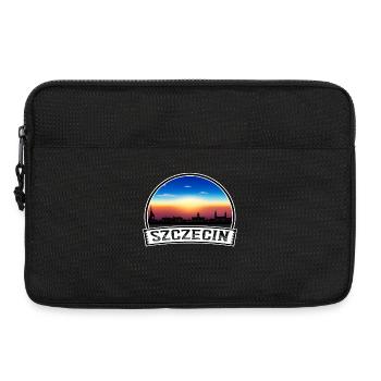 Szczecin Pologne Skyline Vintage Sunset Voyage Souv - Sacoche pour ordinateur portable 13 pouces - noir - Devant