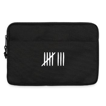 8 Geburtstag Strichliste - 8 Jahre alt - Laptoptasche 13" - Schwarz - Vorne