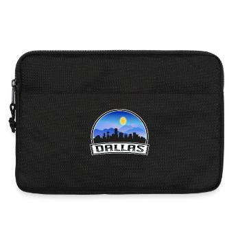 Dallas Texas USA Skyline Vintage Sunset Travel Sou - Laptop bag 13" - black - Front