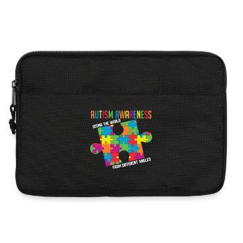 Die Welt aus verschiedenen Blickwinkeln sehen - Laptoptasche 13" - Schwarz - Vorne
