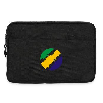 Brasilien Farben Flagge Fahne - Laptoptasche 13" - Schwarz - Vorne