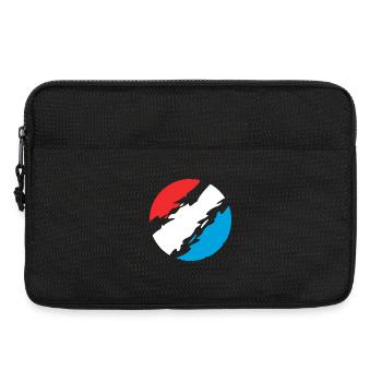 Luxembourg Couleurs drapeau drapeau - Sacoche pour ordinateur portable 13 pouces - noir - Devant
