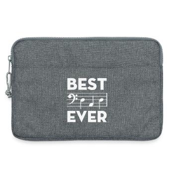 Meilleurs accords de notes musicales de papa - Sacoche pour ordinateur portable 13 pouces - gris chiné - Devant