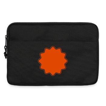 Emblem | Form | Star Round Corners (Vectorgraphic) - Laptop bag 13" - black - Front