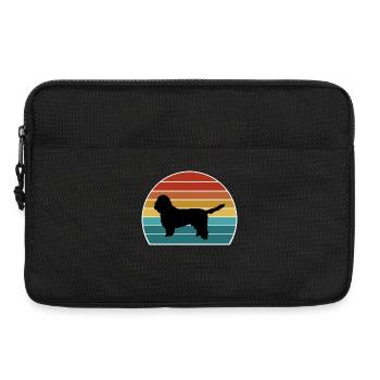 Basset Griffon Vendeen Petit Dog Silhouette Vintag - Laptoptasche 13" - Schwarz - Vorne