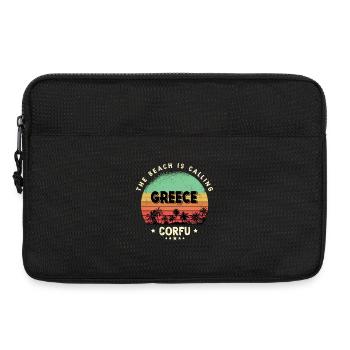 Corfou Grèce Beach Vintage Thaïlande - Sacoche pour ordinateur portable 13 pouces - noir - Devant