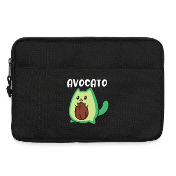 Avocato Funny Avocado Lover Cat - Laptop bag 13" - black - Front
