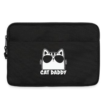 Mens Vintage Cat Daddy Cat Dad Fathers - Laptop bag 13" - black - Front