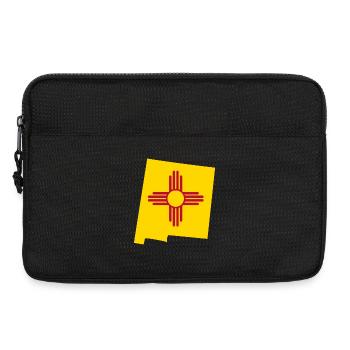 Carte du drapeau du Nouveau-Mexique de l’État des États-Unis - Sacoche pour ordinateur portable 13 pouces - noir - Devant