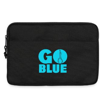 Go Blue - Apnea Freediving - Laptop bag 13" - black - Front