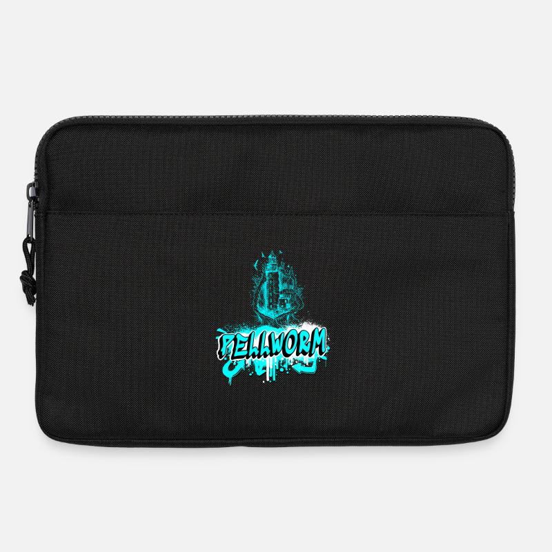 Pellworm Leuchtturm Graffiti Design - Laptoptasche 13" - Schwarz