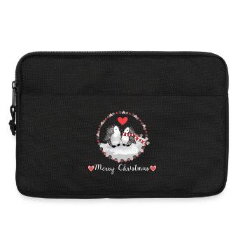 Penguins Christmas Merry Christmas - Laptop bag 13" - black - Front