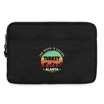 Alanya Turkey Vintage Beach Design - Laptop bag 13" - black - Front