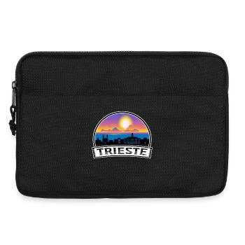 Trieste Italie Skyline Vintage Sunset Travel Souven - Sacoche pour ordinateur portable 13 pouces - noir - Devant