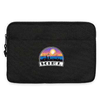 Kiel Deutschland Skyline Vintage Sunset Travel Souveni - Laptoptasche 13" - Schwarz - Vorne