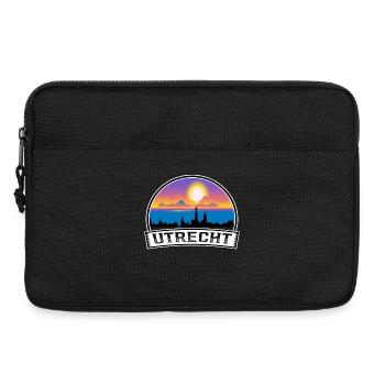 Utrecht Pays-Bas Skyline Vintage Sunset Travel - Sacoche pour ordinateur portable 13 pouces - noir - Devant