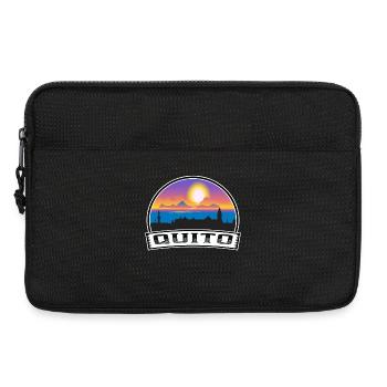 Quito Equador Skyline Vintage Sunset Travel Souven - Sacoche pour ordinateur portable 13 pouces - noir - Devant