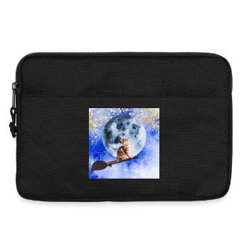 Cat wizard - Laptoptasche 13" - Schwarz - Vorne