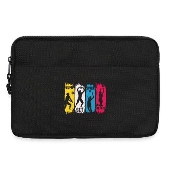 Volleyball Bump Set Spike Repeat - Laptop bag 13" - black - Front