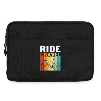 Balade à vélo Gravel - Sacoche pour ordinateur portable 13 pouces - noir - Devant