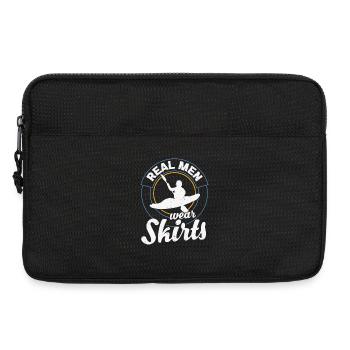 Kajak-Zitat River Kayaking Echte Männer tragen RÖCKE - Laptoptasche 13" - Schwarz - Vorne