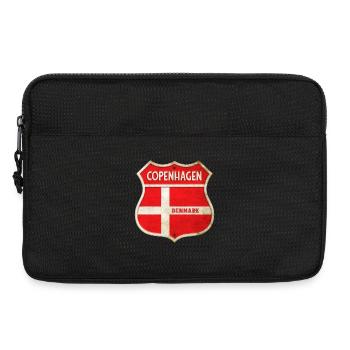 Copenhagen Denmark Coat of Arms Flags Design - Laptop bag 13" - black - Front