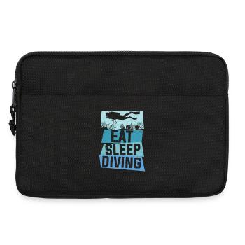 Citation plongée sous-marine Manger plongée de sommeil plongée sous-marine D - Sacoche pour ordinateur portable 13 pouces - noir - Devant