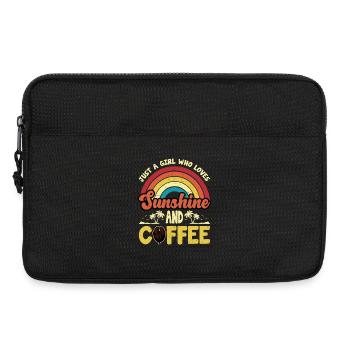 Just a Girl Who Loves Coffee Design - Laptop bag 13" - black - Front