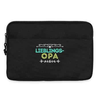 Statement Lieblingsopa Opa Großvater - Laptoptasche 13" - Schwarz - Vorne
