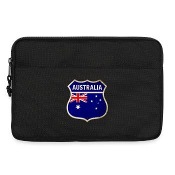Australien Wappen Flaggen Design - Laptoptasche 13" - Schwarz - Vorne