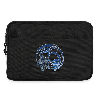 Turtle, ocean and starry sky - Laptop bag 13" - black - Front