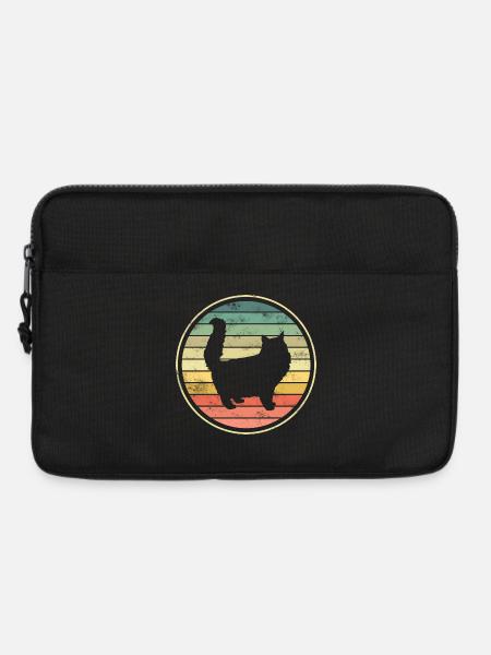 Katze Katzen - Laptoptasche 13" - Schwarz