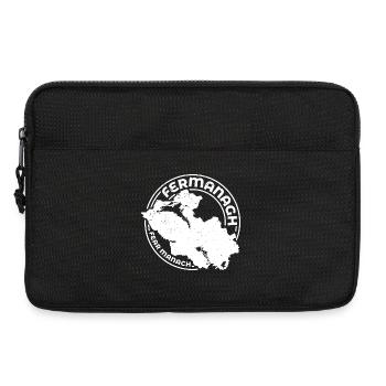 Fermanagh Ireland Map | County Outline Stamp - Laptop bag 13" - black - Front