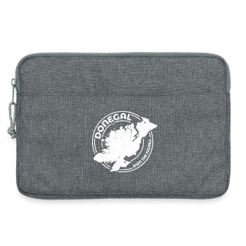 Donegal Ireland Map | County Outline Stamp - Laptop bag 13" - heather grey - Front