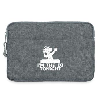 Blague de disc-jockey - Sacoche pour ordinateur portable 13 pouces - gris chiné - Devant