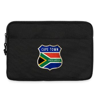 Le Cap Afrique du Sud Armoiries Drapeaux Design - Sacoche pour ordinateur portable 13 pouces - noir - Devant