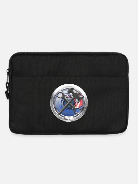 Handwerk Heizung Wasser Sanitär Emblem - Laptoptasche 13" - Schwarz
